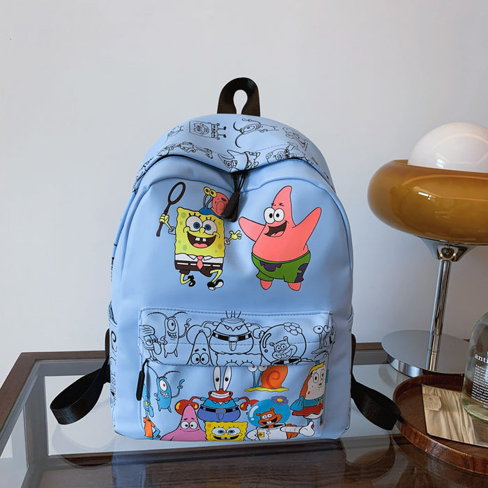 Wholesale casual travel bag printed cartoon school bag cute shoulder bag