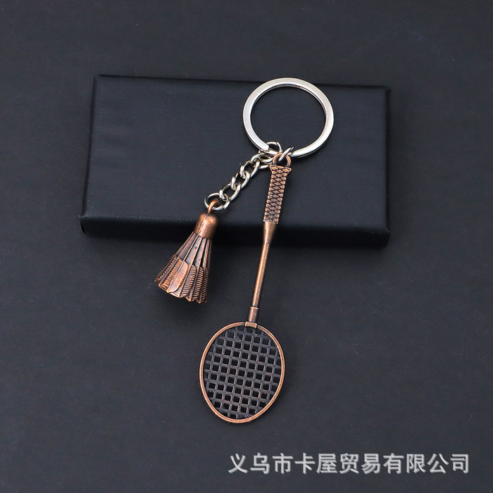 Wholesale Simulated Badminton Keychain Pendant Sports Souvenir Bag Pendant