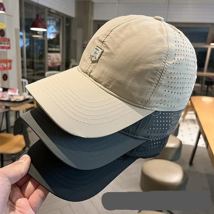 Wholesale Quick drying hat, punched baseball cap, sun protection, duck tongue