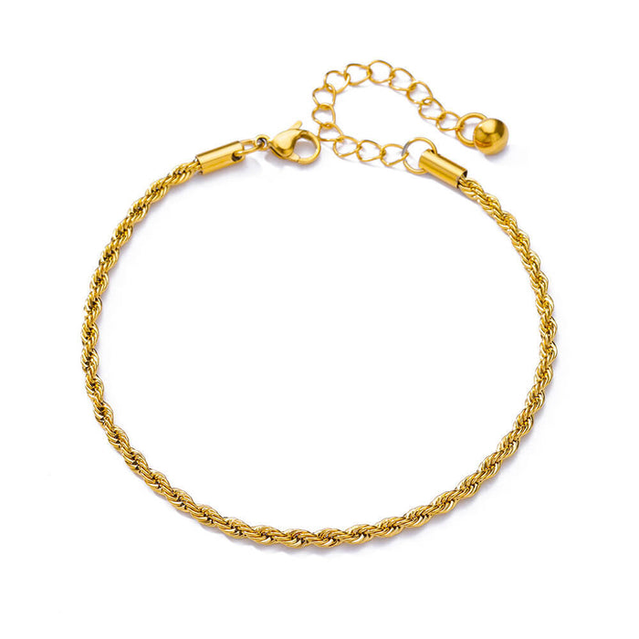 Wholesale Stainless Steel Anklet Geometric Figaro Chain Jewelry Accessory