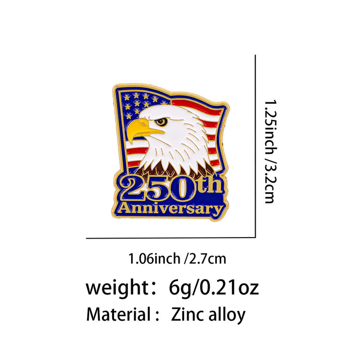 Wholesale Commemorative metal backpacks,  clothing accessories,  painted finish letter alloy brooches