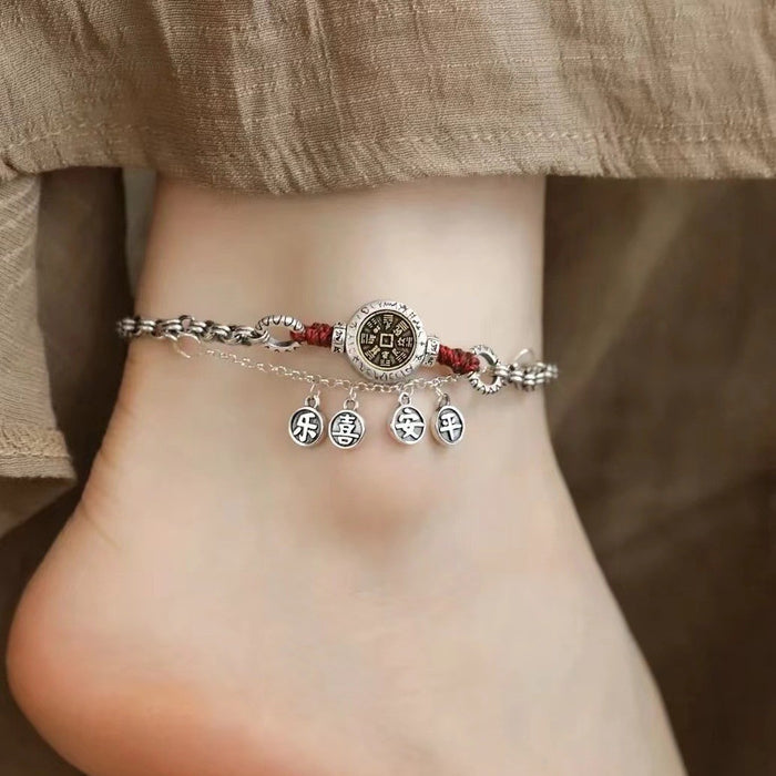 Wholesale Retro anklet, niche design, fashionable temperament, versatile foot accessories