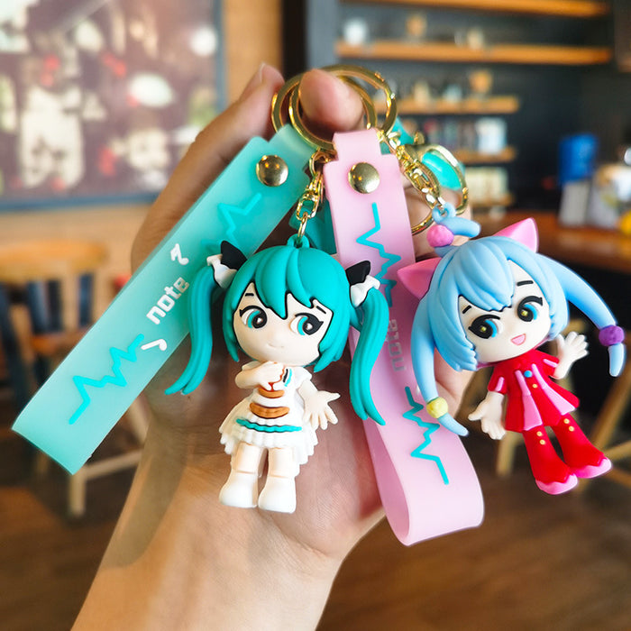 Wholesale Cartoon Doll Silicone Keychain JDC-KC-Tingm253