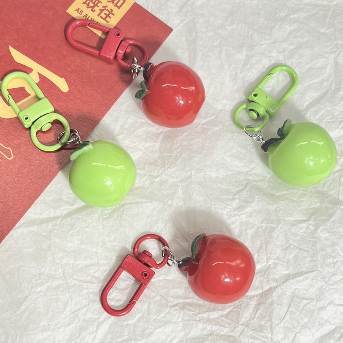 Wholesale Simulation three-dimensional food play apple keychain bag pendant