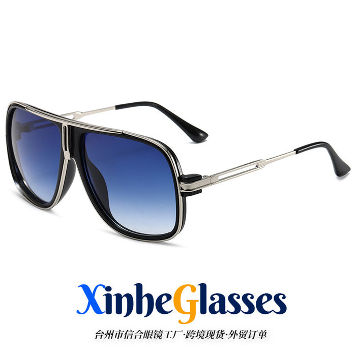 Wholesale Large-Frame s Metal UV-Protection Sunglasses