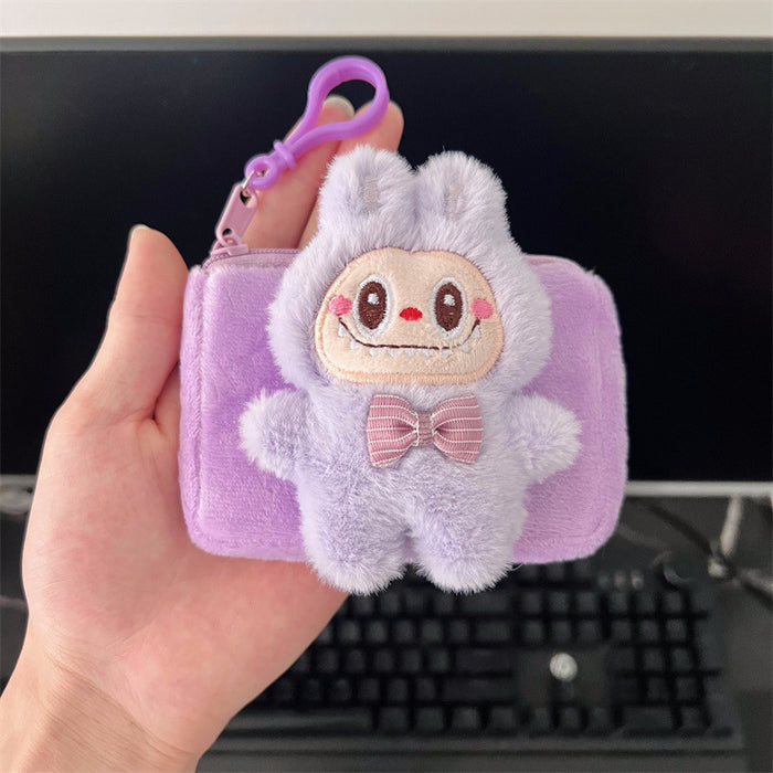 Wholesale Cute plush doll coin purse keychain Handbags