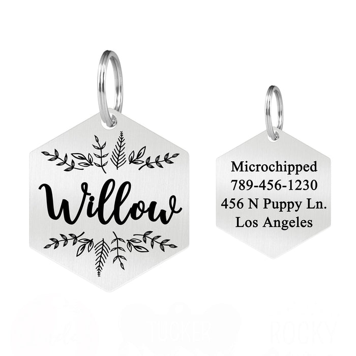Wholesale Stainless steel pet tag electroplating, laser marking, engraving, cat and dog tag