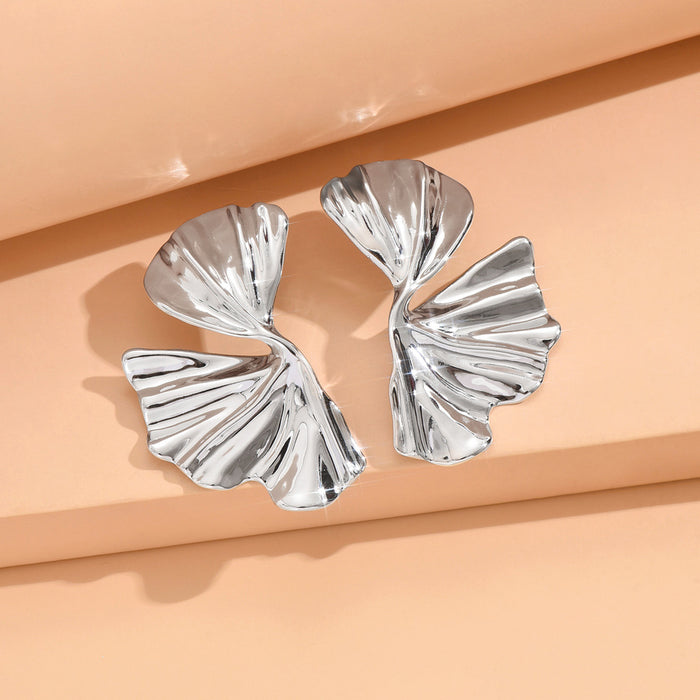 Wholesale Ginkgo Leaf Earrings Steel Needle Earrings