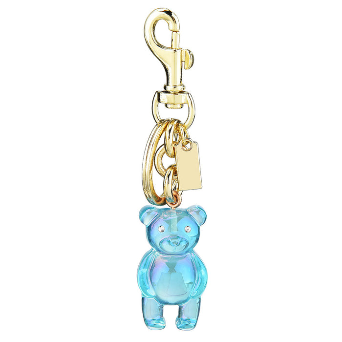 Wholesale New Keychain 3D Bear Bag Pendant Women's Bag Jewelry Colorful Bear Car Key Pendant