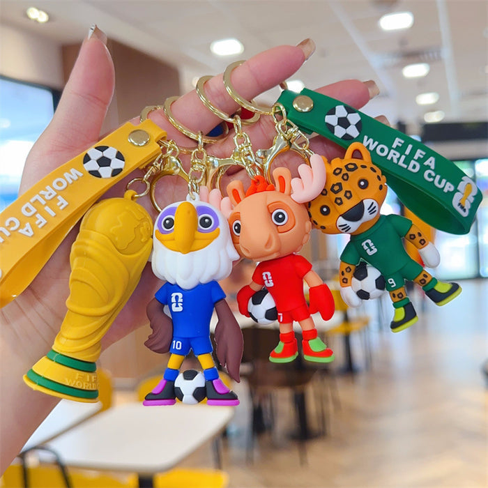 Wholesale Mascot keychain pendant soccer ball pendant