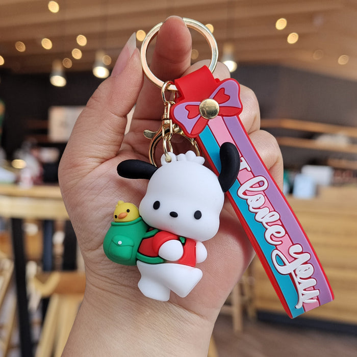 Wholesale Cartoon Silicone Doll Keychain JDC-KC-ZhuoRan033