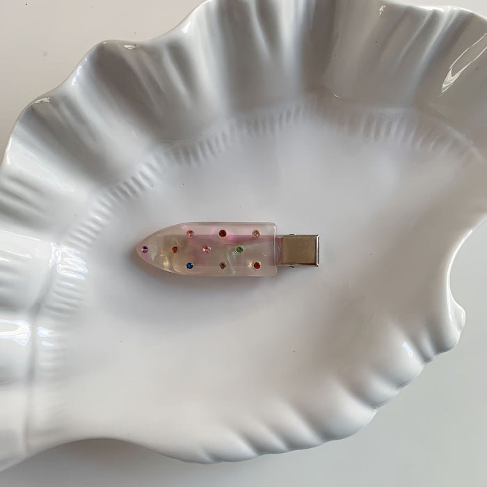 Wholesale Colored Diamond Seamless Hairpin Women's Sweet Bangs Clip Exquisite Side Clip