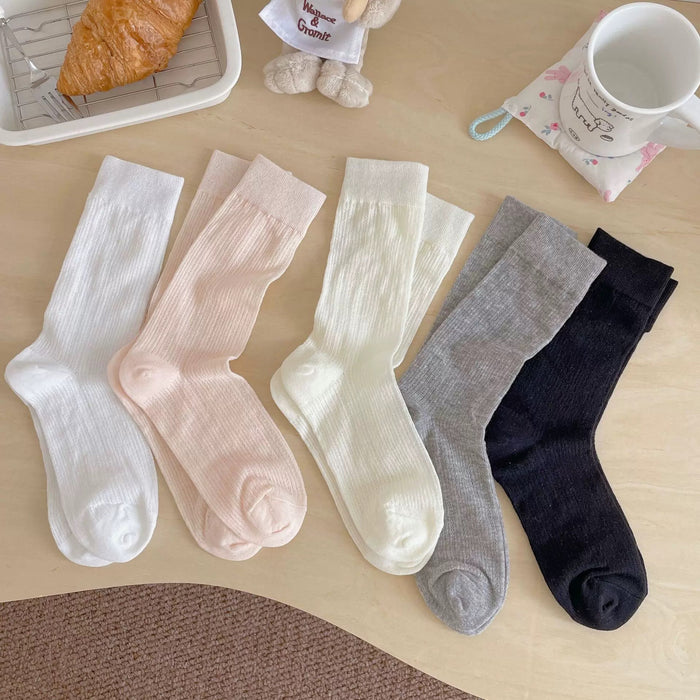 Wholesale Socks, thin mesh breathable stacking socks, super breathable and versatile mid tube socks