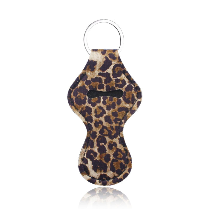 Wholesale Post Art Leopard Marble Lipstick Pouch Keychain JDC-KC-YiTian003