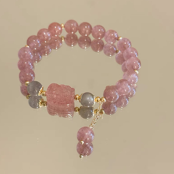 Wholesale Beaded bracelet for women, light luxury, niche, high-end feel, bracelet, flower bracelet, and accessories