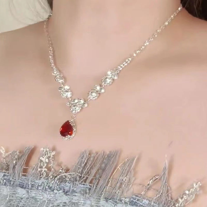 Wholesale Rhinestone necklace collarbone chain