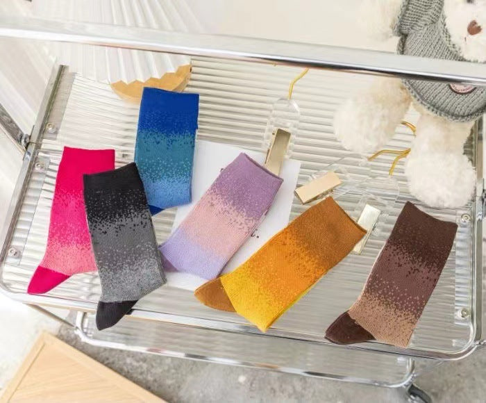 Wholesale New cotton socks with double needle center tube, fashionable trend