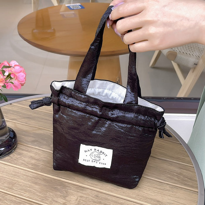Wholesale Retro drawstring handbag with elegant style, drawstring handle, canvas bag, jewelry storage bag