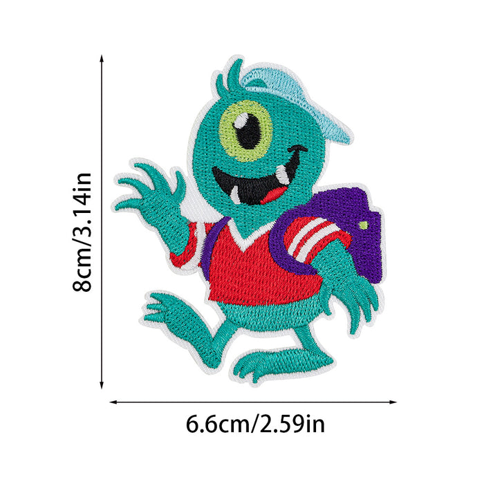 Wholesale Small Monster Embroidered Cloth DIY Patches
