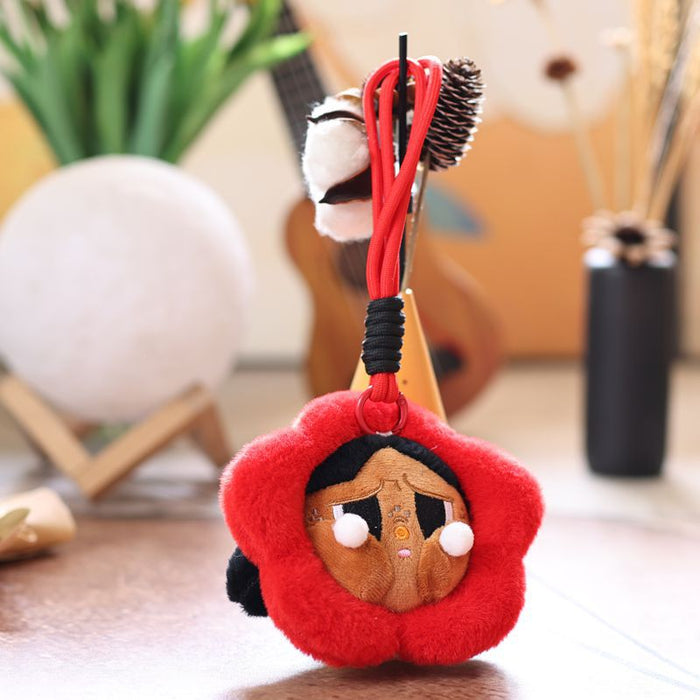 Wholesale Cute Small Pendant Plush Toy Doll Crying Baby Head Bag Pendant Keychain Doll Doll