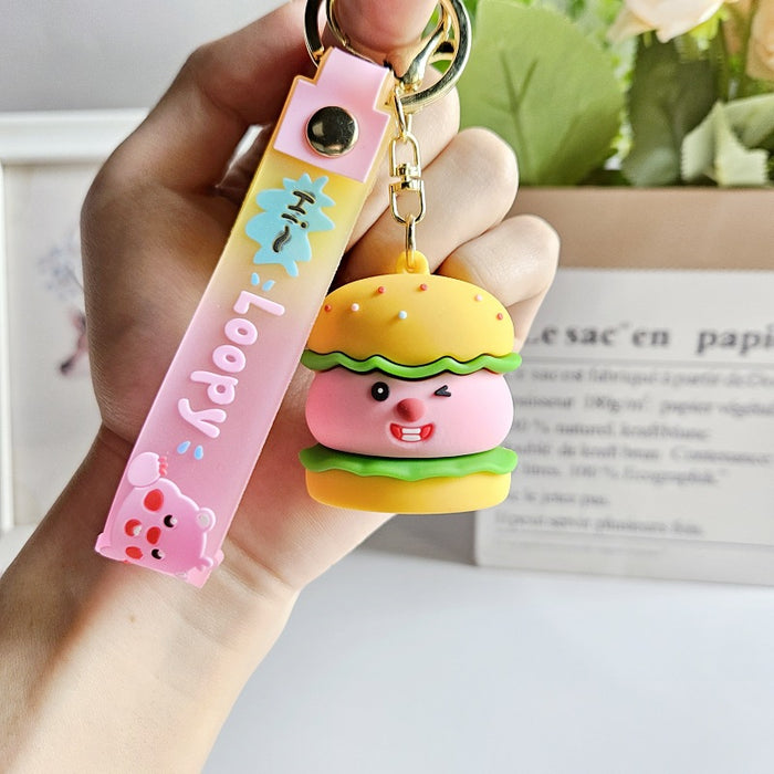 Wholesale Silicone Cartoon Doll Keychain JDC-KC-MingT096