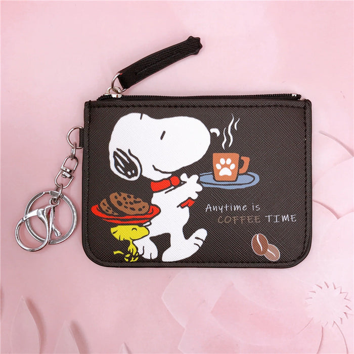 Wholesale Student Cartoon Leather Wallet with Keychain
