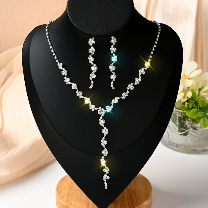 Wholesale Rhinestone Tassel Necklace