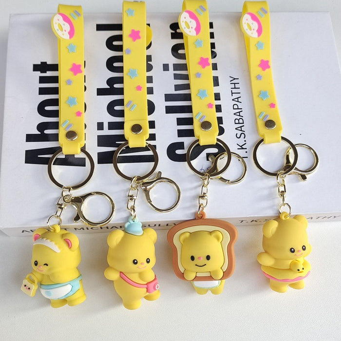 Wholesale Cartoon Silicone Doll Keychain JDC-KC-ZhuoRan022