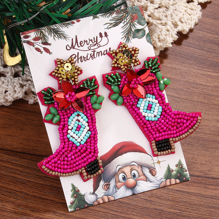 Wholesale Christmas Beaded Earrings