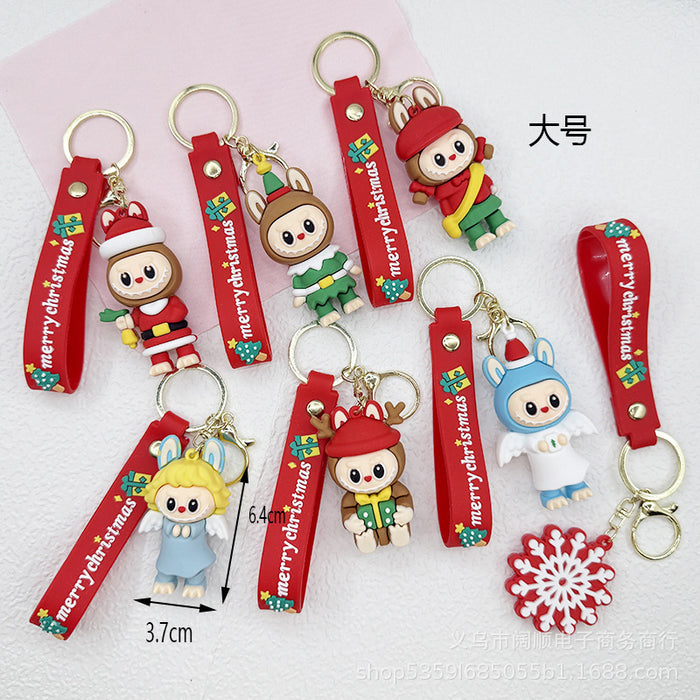 Wholesale Cartoon Christmas keychain pendant doll bag charm