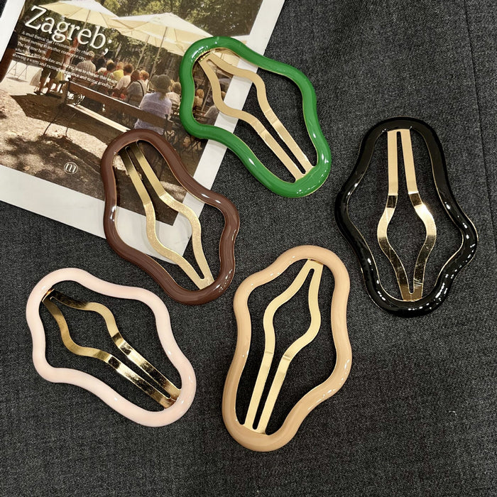 Wholesale Cloud-shaped Hollow-out Clip Side Clip Hair Clip Headwear Back of Head