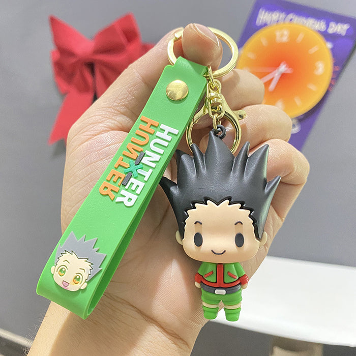 Wholesale Cute PVC cartoon 3D figurine keychains