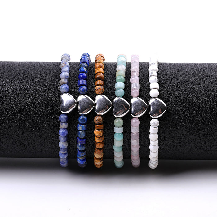 Wholesale Versatile stainless steel turquoise woven bracelet