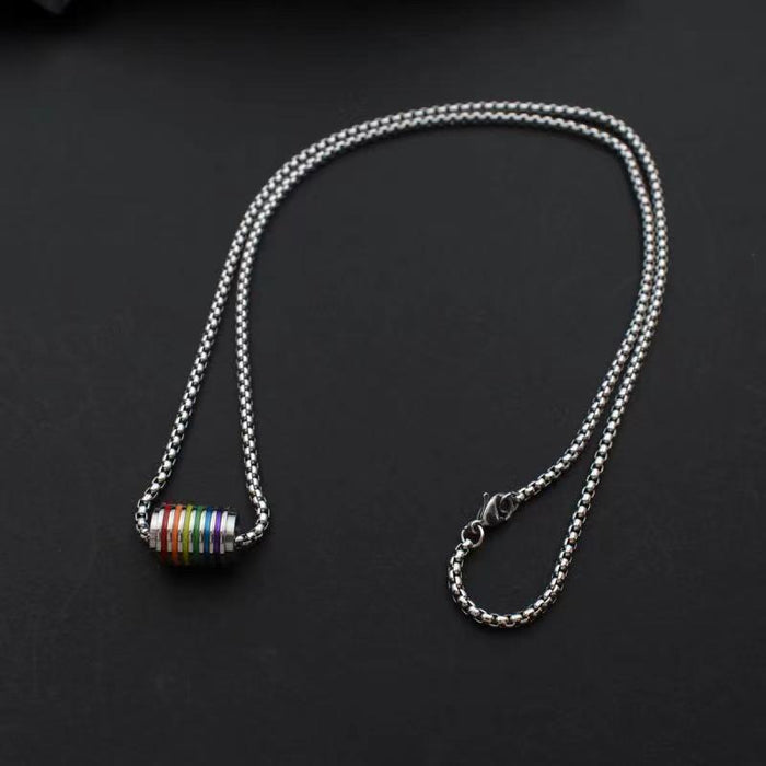 Wholesale Necklaces with minimalist and niche designs, high-end titanium steel necklaces, versatile hoodie chains, accessories