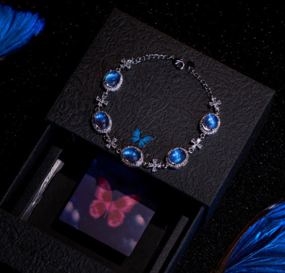 Wholesale Blue Mermaid Enchantress Necklace Braclet Set
