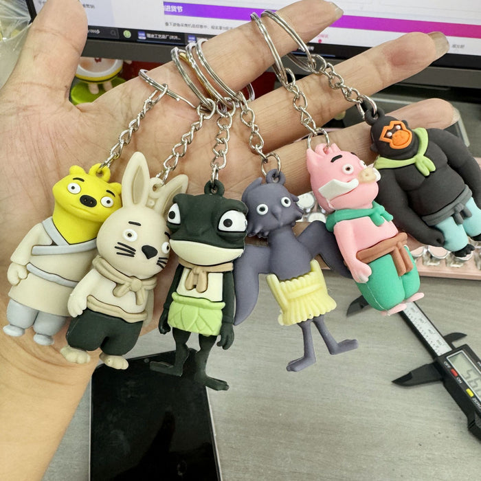 Wholesale Soft Rubber Doll Car Pendant Keychain