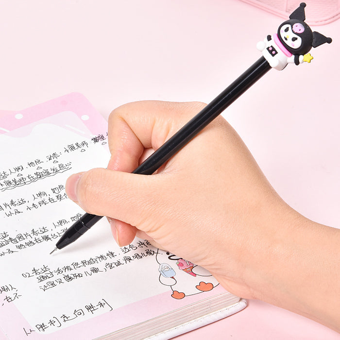 Wholesale Random Cartoon gel pen cute student supplies stationery black carbon pen