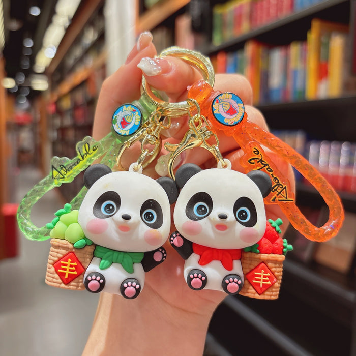 Wholesale panda key chain pendant bag key chain small pendant