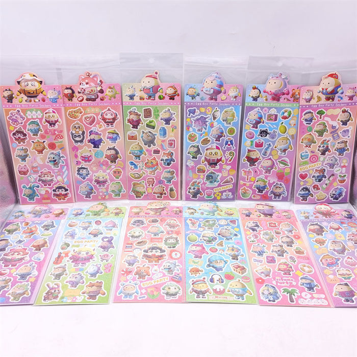 Wholesale Colorful and cute cartoon laser stickers