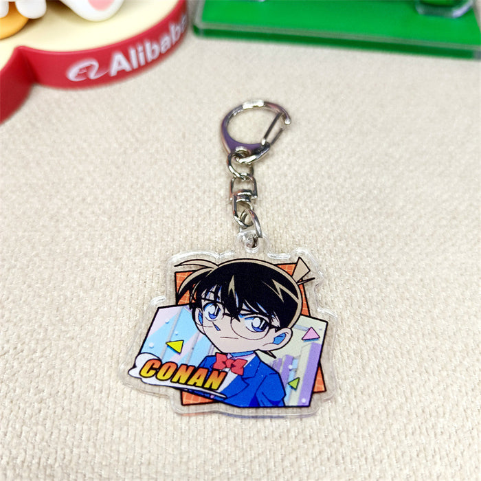 Wholesale Cartoon Animation Peripheral Acrylic Keychain Cute Backpack Decorative Pendant Keyring