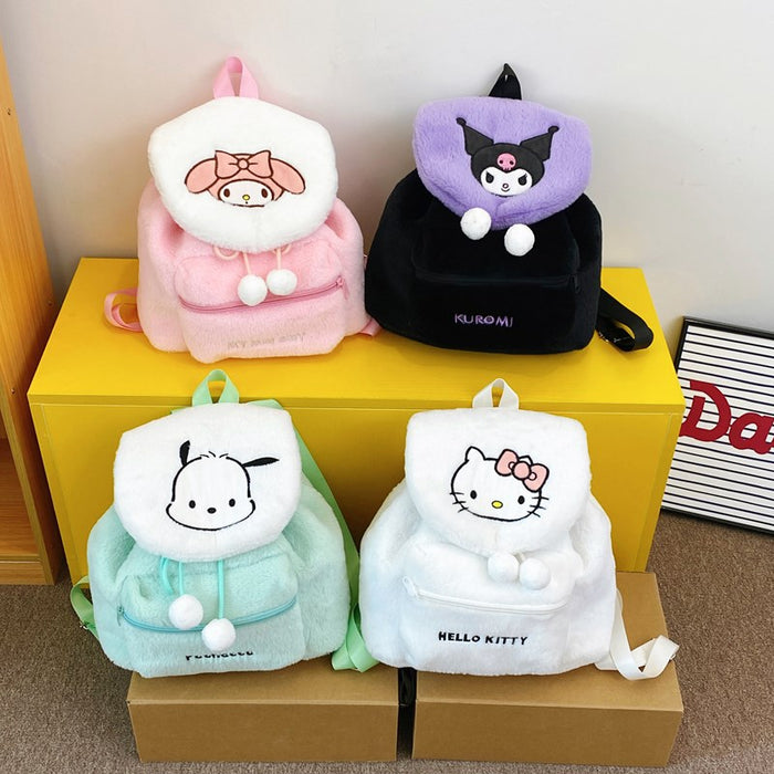 Wholesale Cute Embroidery Plush Backpack JDC-BP-RongT001