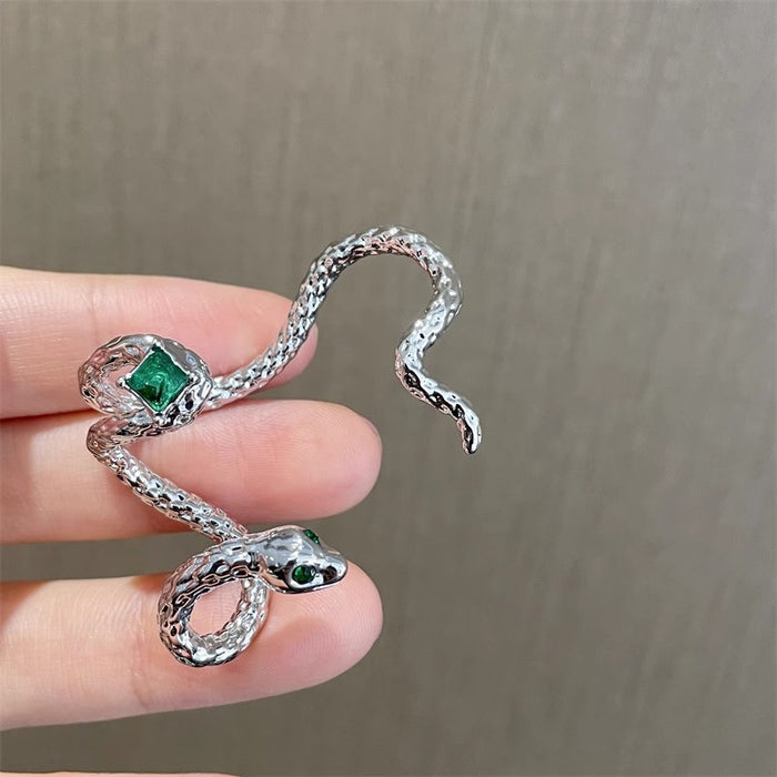 Wholesale Winding snake-shaped ear-hook earrings niche design non-pierced ear clips earrings for men and women ear bone clips