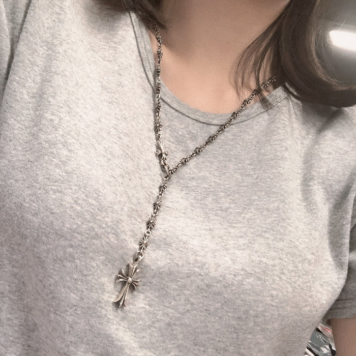 Wholesale Cross Necklace Cross Set Chain Fashionable Sweet Cool Unisex  Chain