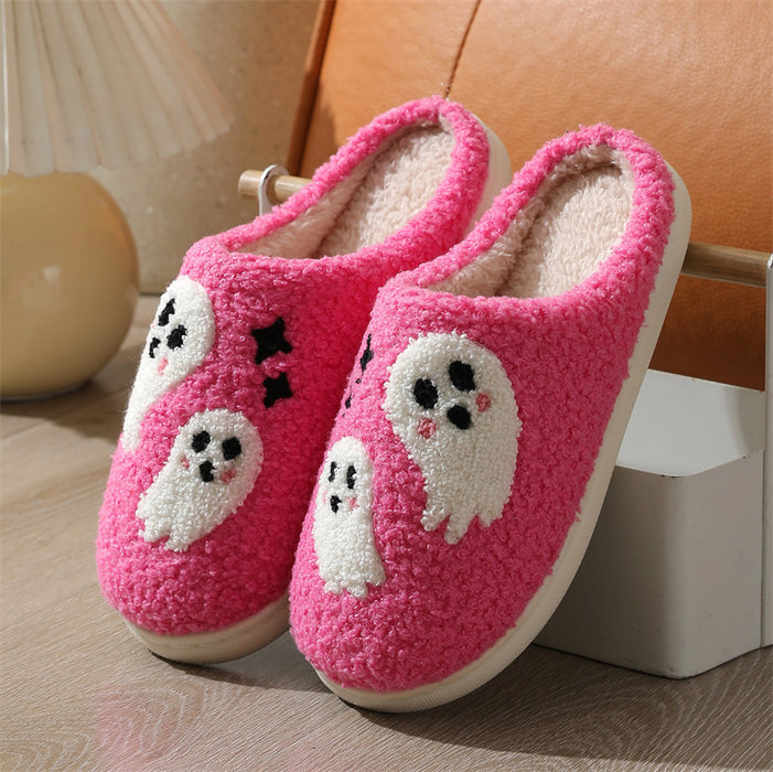 Wholesale Ghost cotton slippers women home indoor non-slip home  slippers winter