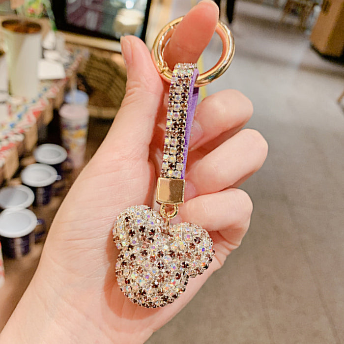 Wholesale Diamond-encrusted Crystal Car Key Ring Pendant Jewelry Pendant