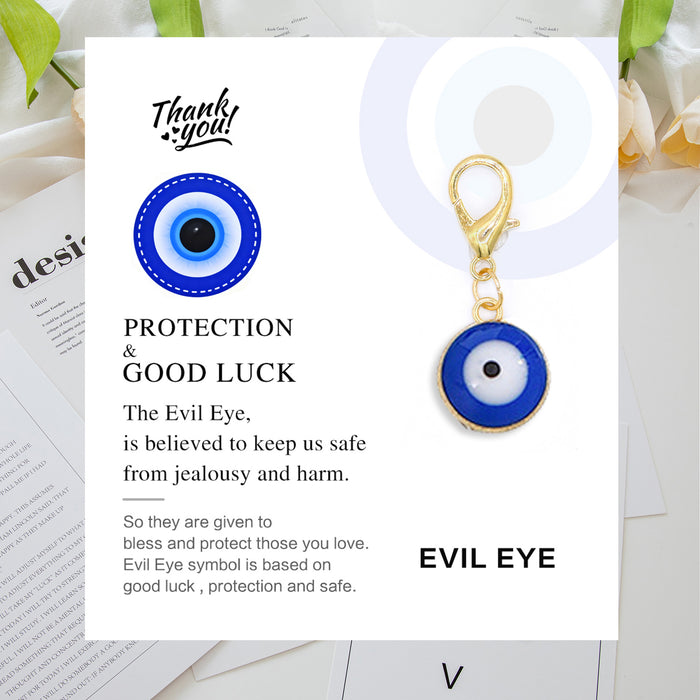 Wholesale PROTECTION GOOD LUCK Diamond-encrusted Evil Eye Keychain