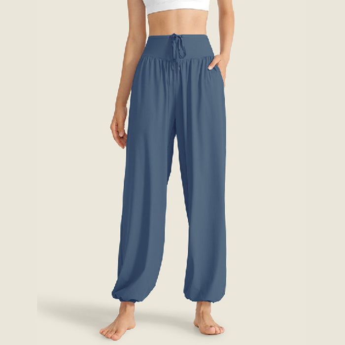 Wholesale New cool and quick drying sports pants with long legs and loose fit yoga pants for casual fitness wear