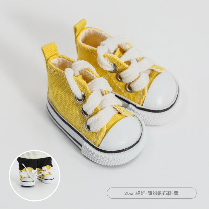 Wholesale 20cm Cotton Doll Shoes Simple Sports Canvas Shoes Doll Doll Shoes  Accessories Cotton Doll Shoes