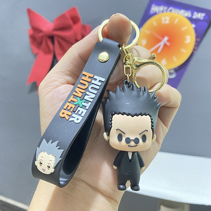 Wholesale Cute PVC cartoon 3D figurine keychains