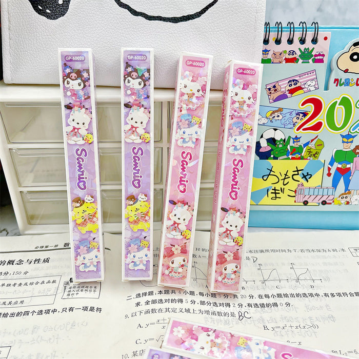 Wholesale Cartoon blind box press pen  metal pen press gel pen laser  stationery